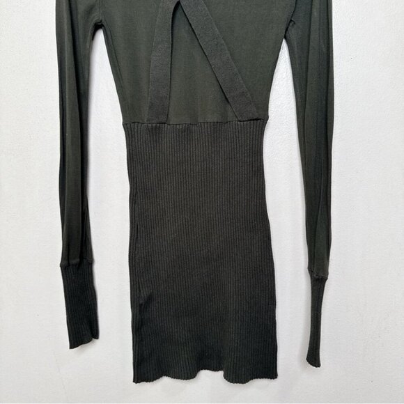 LAMB by Gwen Stefani Womens Small Military Gorp Core Mini Ribbed Dress - Picture 12 of 13